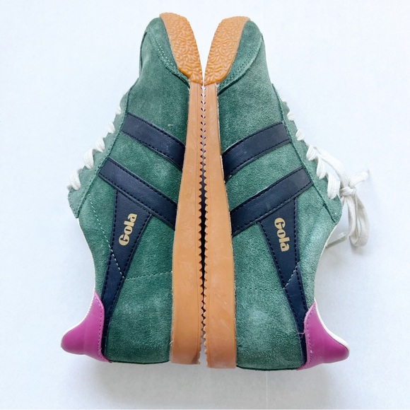 Women’s Evergreen Elan Gola Sneakers Green Pink Tennis Shoes Anthropologie - Picture 4 of 7